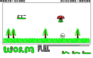 Worm atari screenshot